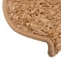 Beige, halbrunde Stufenmatte (65x21x4 cm) von vidaXL, Detailansicht.