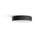 Schwarze Philips Hue Enrave S Deckenleuchte mit Dimmer und White Ambiance Funktion.