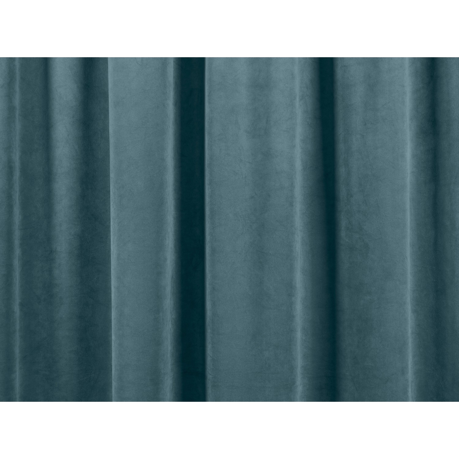 Petrolfarbener OBI Vorhang im 2er-Set mit Tunnelzug, geeignet zur Verdunkelung von Fenstern.