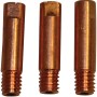 Güde Stromdüsen MB15, 1 mm, 3er-Set für Schweißgeräte. Kupferfarben mit Gewinde.