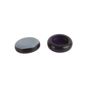 Fix-o-moll Rohrkappen Easyglider, Ø 25 mm, grau, 4 Stück, für Möbelgleiter und Oberflächenschutz.
