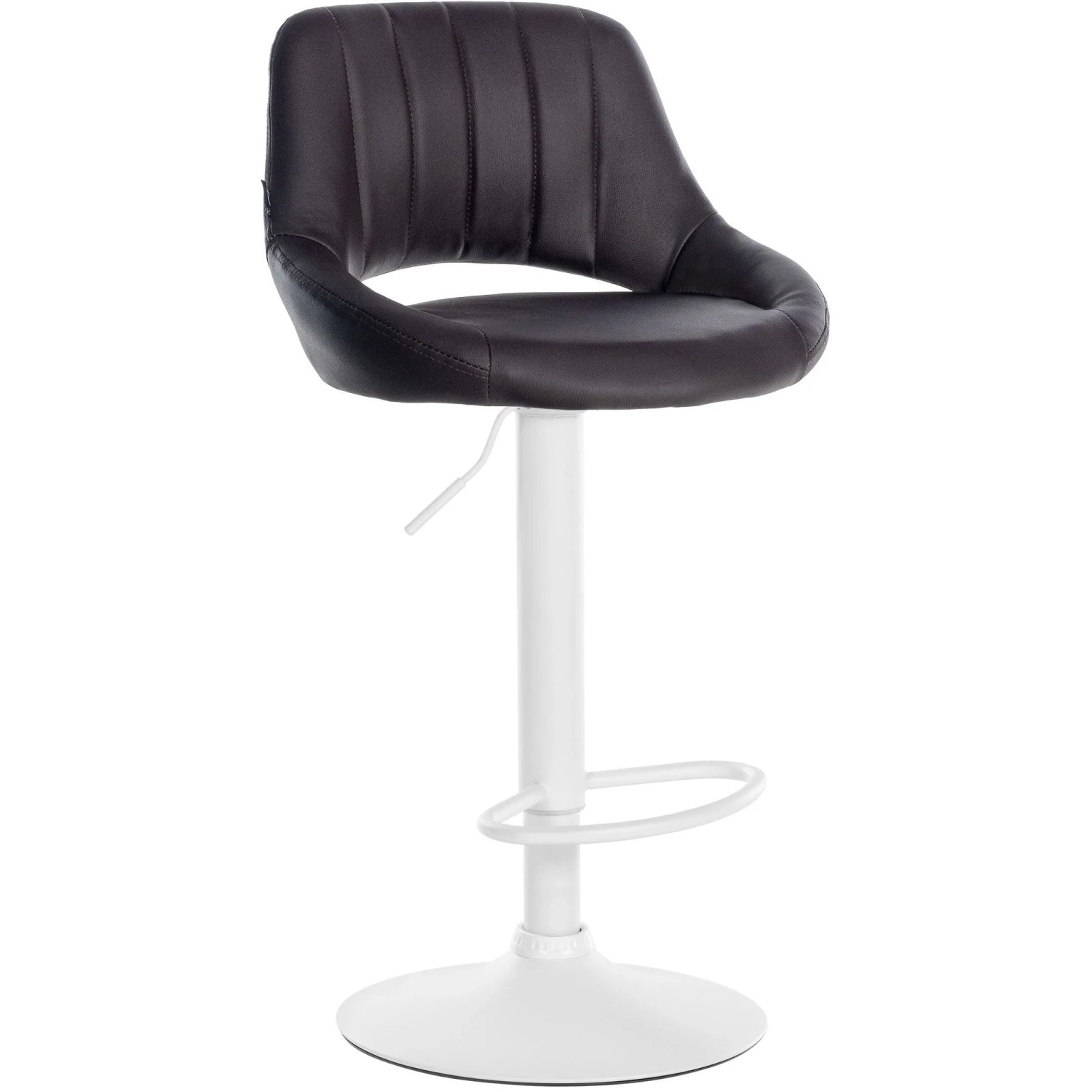 CLP Barhocker Milet Kunstleder Braun/Weiß