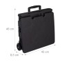 Relaxdays Einkaufstrolley ABS Aluminium Schwarz Klappbar mit Rollen 99 cm x 45 cm x 38 cm_5