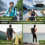 SCANDIC NATURE Pioneer Rucksack, 55L, schwarz, wasserdicht, ideal für Outdoor, Wandern, Reisen und Alltag.