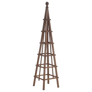 MCW Rankgitter Q19 Spalier Holz 148x33x33cm Dunkelbraun