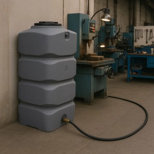 KMND 750L Quadratisch Trinkwasser Wassertank Marmoriert