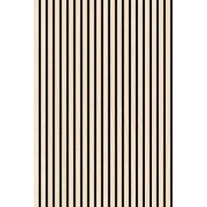 Jangal Wandpaneel Solid Nature Oak, MDF-Furnier, Akustikpaneel mit Holzlamellen Optik.