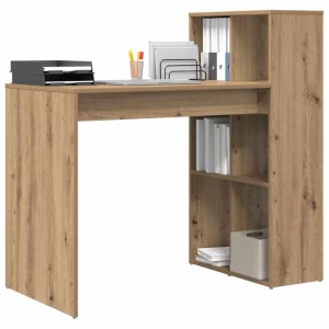 vidaXL Tisch mit Regal Artisan-Eiche 108 x 55 x 103,5 cm Holzwerkstoff 869465