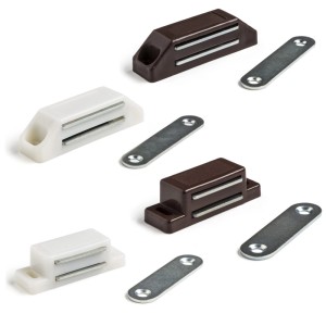 SOTECH Magnetschnapper 46 x 15 mm Weiß