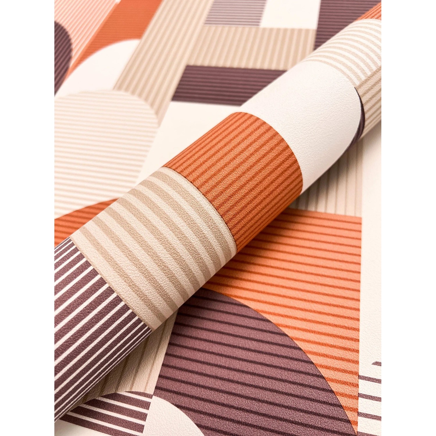 Newroom Vliestapete Leona Orange Streifen Modern