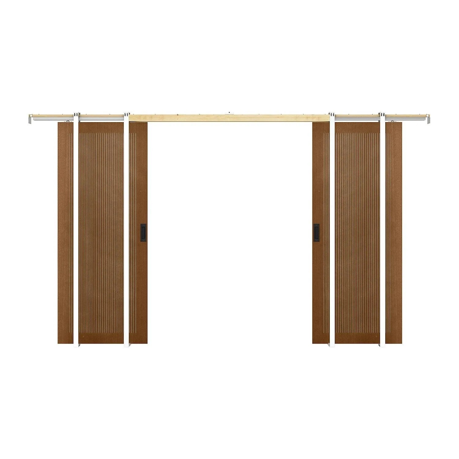 Vente-unique Schiebetür Sandora Naturfarben Dunkel 83 cm