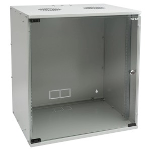 HMF 65712-07 Serverschrank Netzwerkschrank 12HE Unmontiert 19 Zoll Rack Lichtgrau