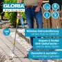 Gloria Thermoflamm bio Comfort Plus Unkrautbrenner mit Gaskartusche im Einsatz.