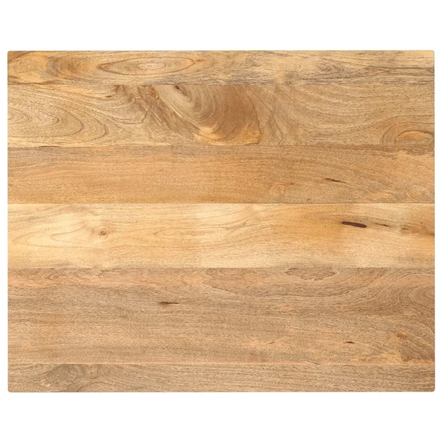 vidaXL Tischplatte 90x80x2,5 cm Rechteckig Massivholz Mango 371481