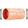 Löt-Absatznippel aus Kupfer, Durchmesser 15 mm auf 12 mm für Kupferrohr-Verbindungen.