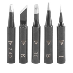 STAHLWERK Lötkolbenspitzen Set, 5-teilig für 900M-T Lötkolben. Löt-Zubehör für Handwerk und DIY.