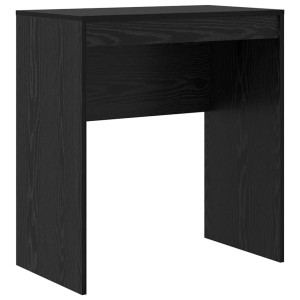 Schwarzer vidaXL Schreibtisch in Eichen-Optik, 70x40x76 cm, aus Holzwerkstoff.