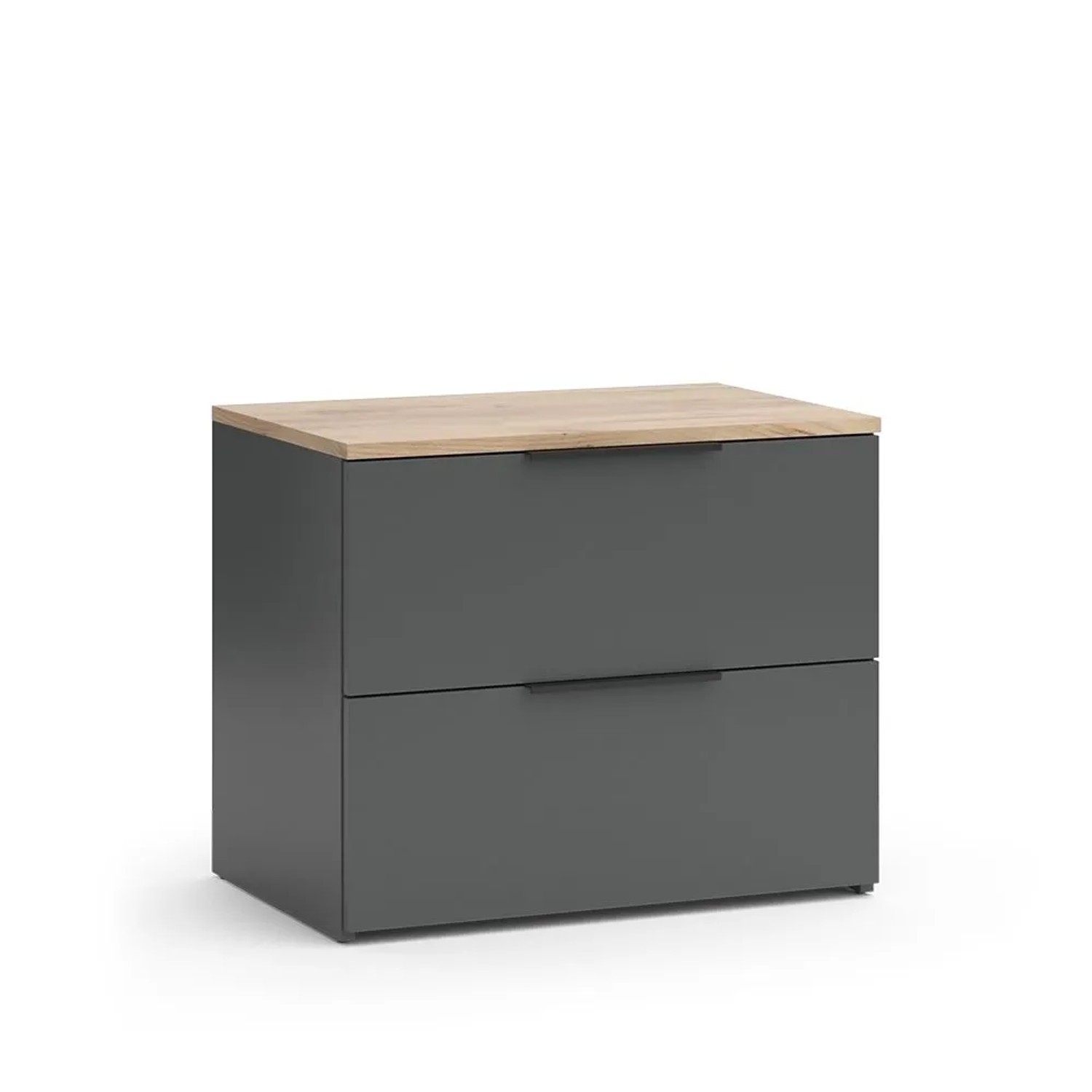 Vicco Sideboard Wido Anthrazit 60 x 50 mit 2 Schubladen Art Nr 47679