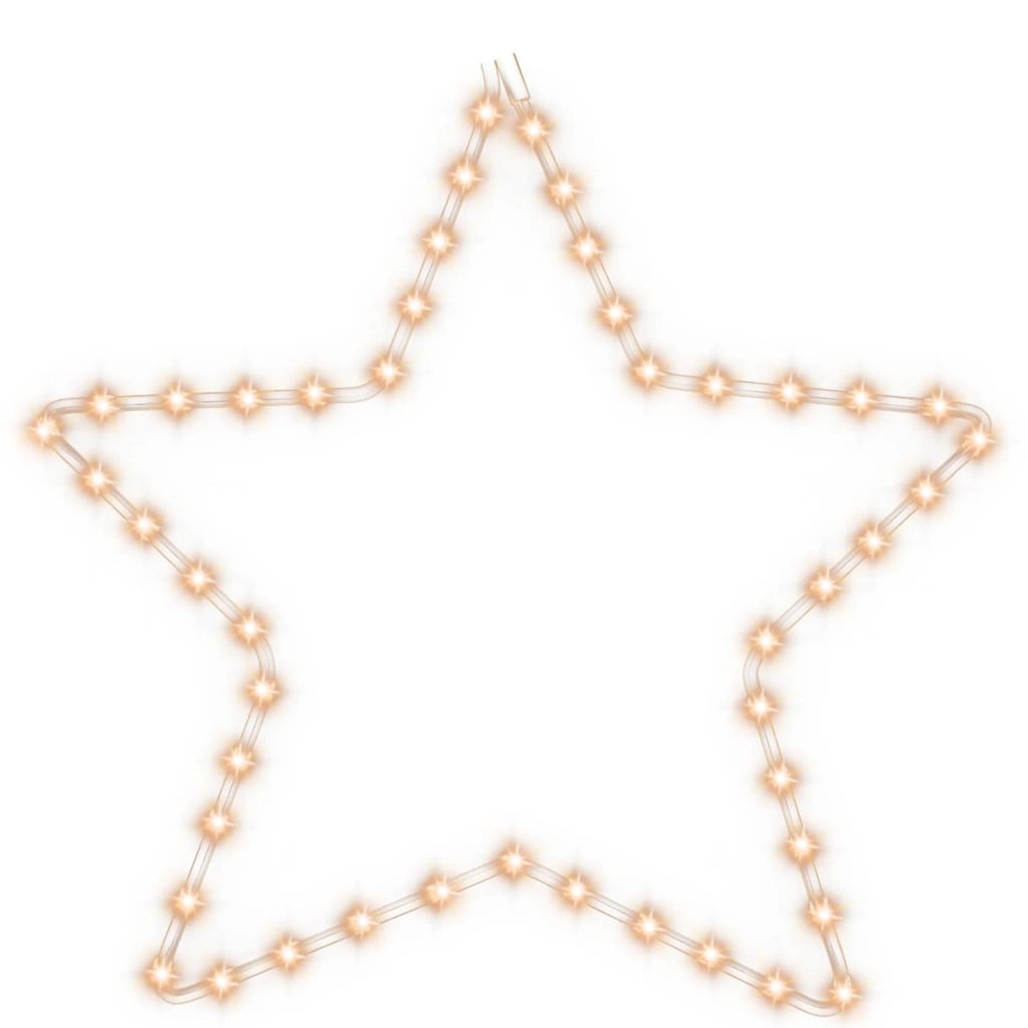 vidaXL LED-Silhouette Weihnachtsstern 48 LEDs Warmweiß 56 cm 343292