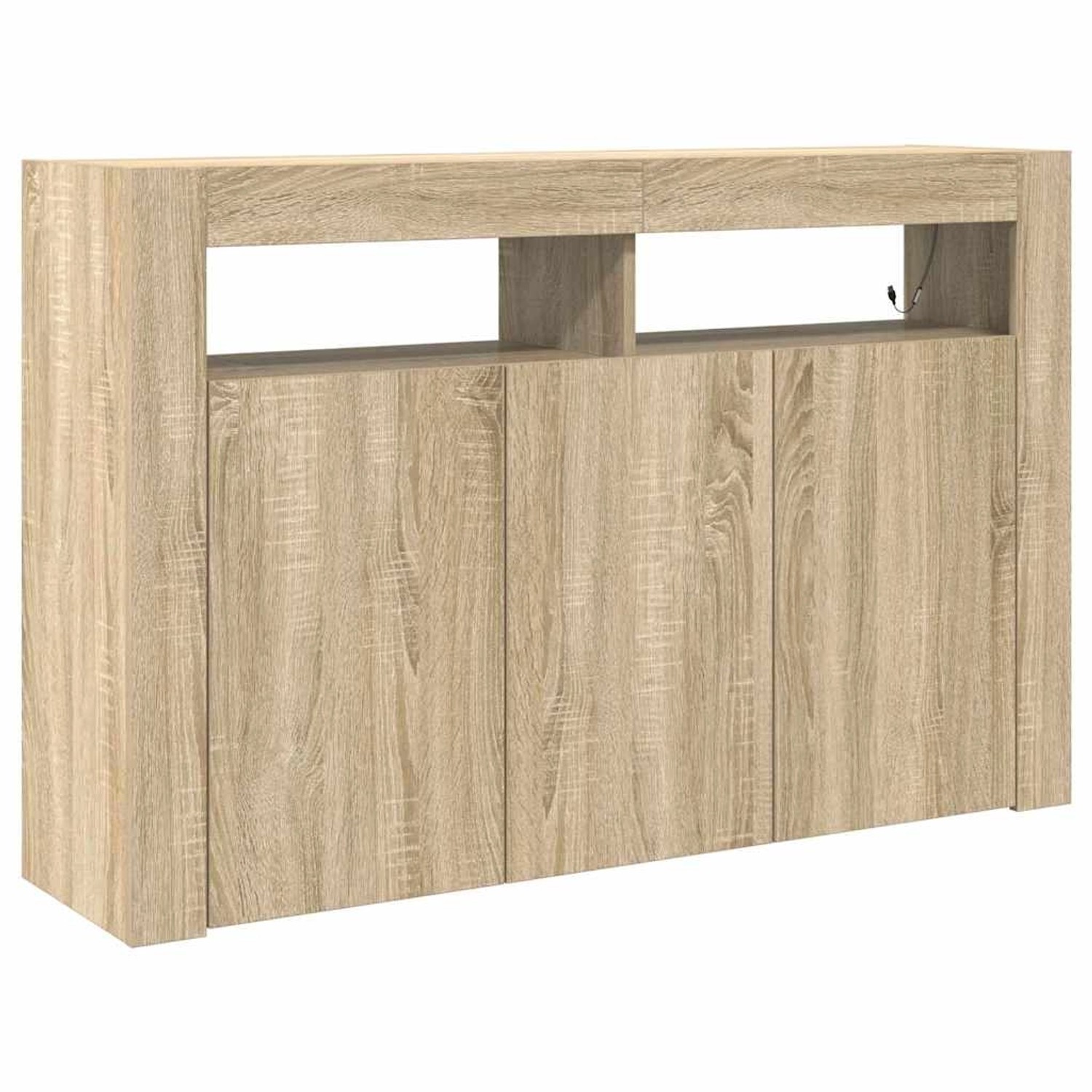 vidaXL Sideboard Sonoma-Eiche 116 x 30 x 75 cm Holzwerkstoff 3333878