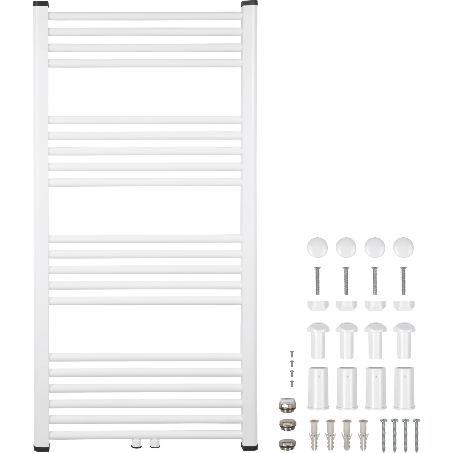 Wasserführender Badheizkörper Koblenz 60 x 120 cm Weiß günstig online kaufen