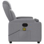 vidaXL Massage-Relaxsessel Hellgrauer Stoff 3206000_8