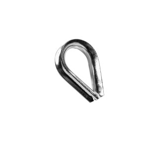 Seilflechter Kausche, 5 mm, Edelstahl Beschlag zur Seilverstärkung.