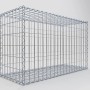 Gabiona Gabionenkorb, 60x100x40 cm, Maschenweite 5x10 cm, Drahtkorb für Einfassungen und Mauersysteme.