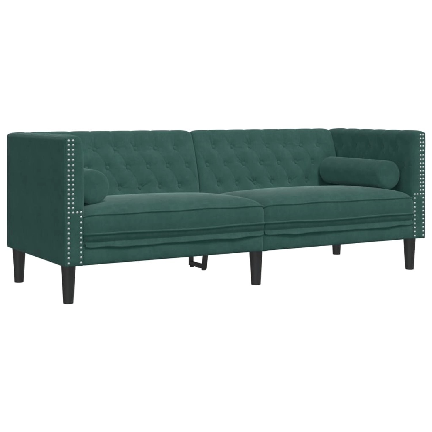 vidaXL Sofa Chesterfield-Sofa mit Nackenrollen 3-Sitzer günstig online kaufen