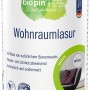 Dose Biopin Wohnraumlasur Weiß, lösemittelfrei, für Holz im Innenbereich, 375ml.
