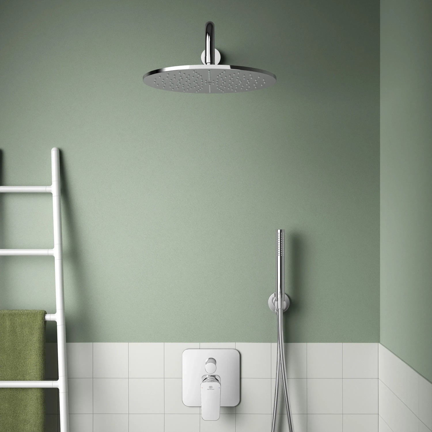 Ideal Standard Brausehalter Idealrain Atelier, rund, Chrom. Duschzubehör für Handbrause.