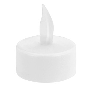 2er Set LED Teelichter in Warmweiß aus Kunststoff mit flackerndem Licht.