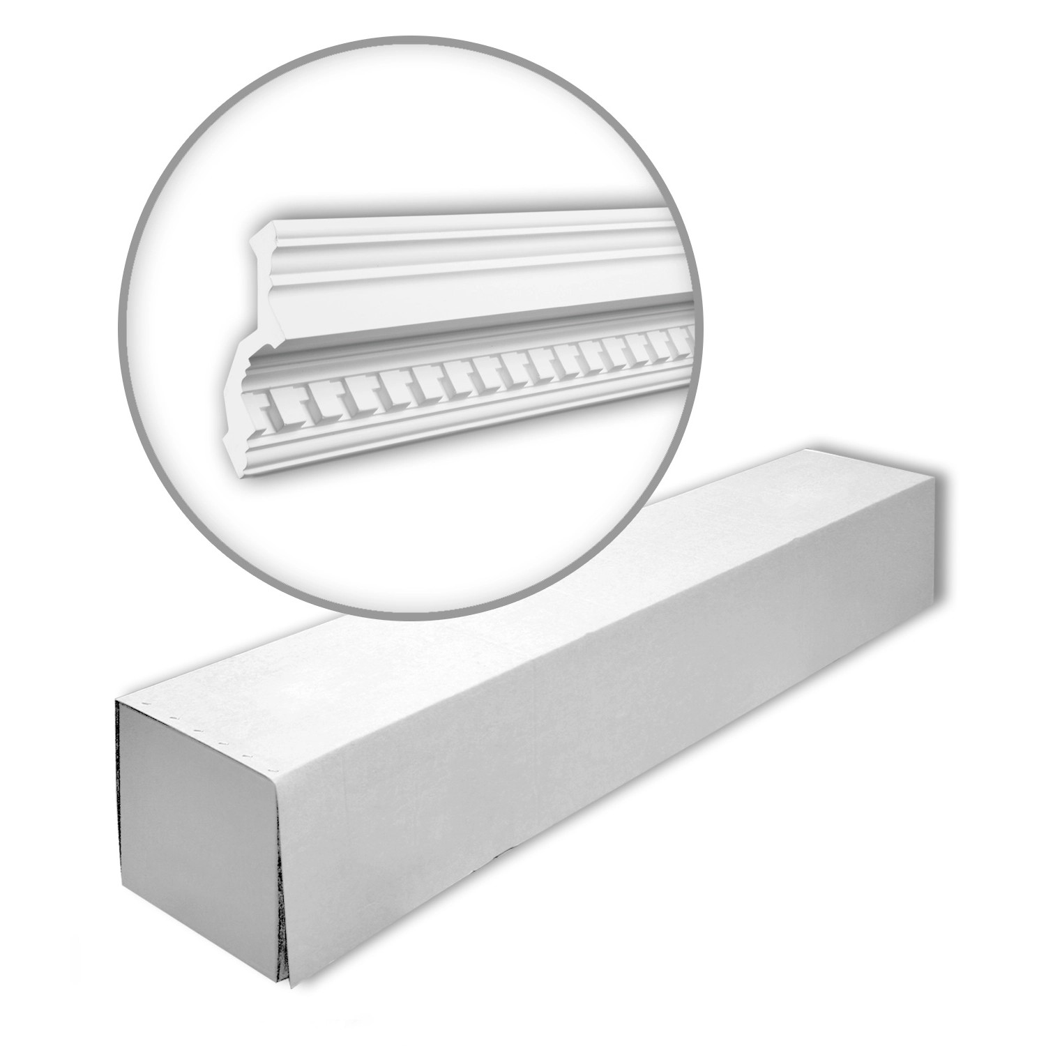 PROFHOME 150111 Eckleisten 1 Karton Set mit 6 Zierleisten 12 m Weiß günstig online kaufen