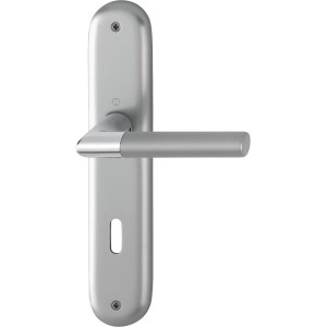 HOPPE Türbeschlag Lecce, verchromt/Alu Stahl matt, für Innentüren.