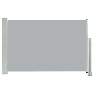 furnicato Ausziehbare Seitenmarkise, 60x300 cm, Grau, für Terrasse & Balkon