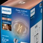 Philips Smart LED-Leuchtmittel, 7W E27 Globe Filament G95, klare Vintage-Glühbirne in Produktverpackung.