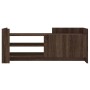 VidaXL TV-Schrank, braune Eichen-Optik, 100x35x40 cm, Holzwerkstoff, mit Regalfächern und Tür.
