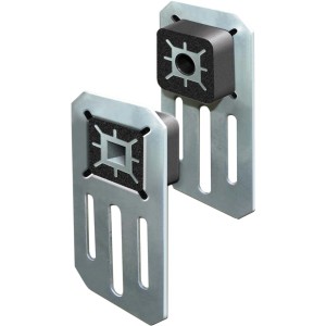 Schellenberg Leiselauf-Wandlager-Set für Rollläden, zur Geräuschreduzierung, mit Rund- und Vierkantaufnahme.