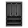SOTECH Orga-Box VIII Besteckeinsatz 311 x 480 x 55 mm Lavagrau mit Perlstruktur Für 40er Schränke in Häcker Küchen