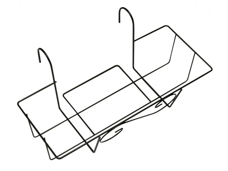 OBI Balkonkasten-Korb 55 cm · Anthrazit – Produktbild 1 von 2