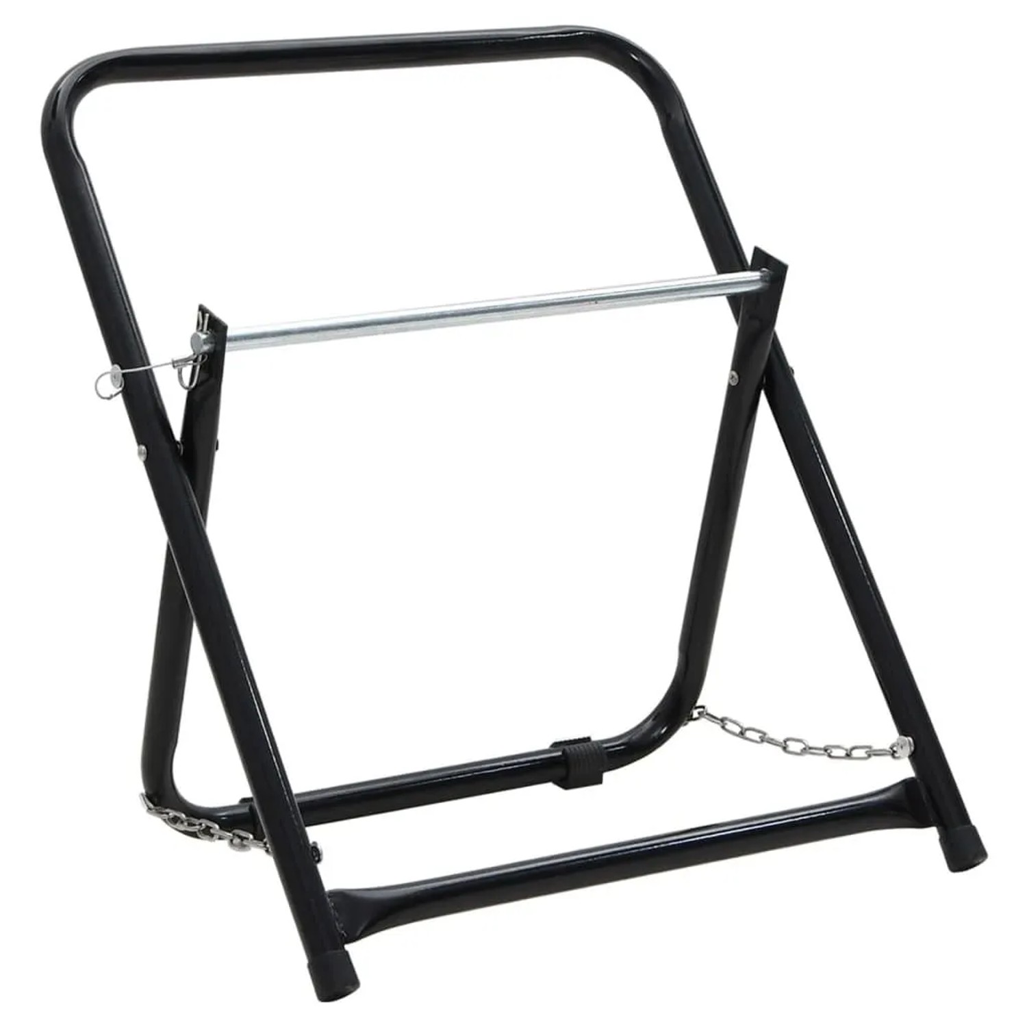vidaXL Schlauchwagen 48 cm 45 kg Schwarz Pulverbeschichteter Stahl 156041