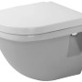 Duravit Wand-WC Starck 3 Compact, weiß mit WonderGliss Beschichtung.
