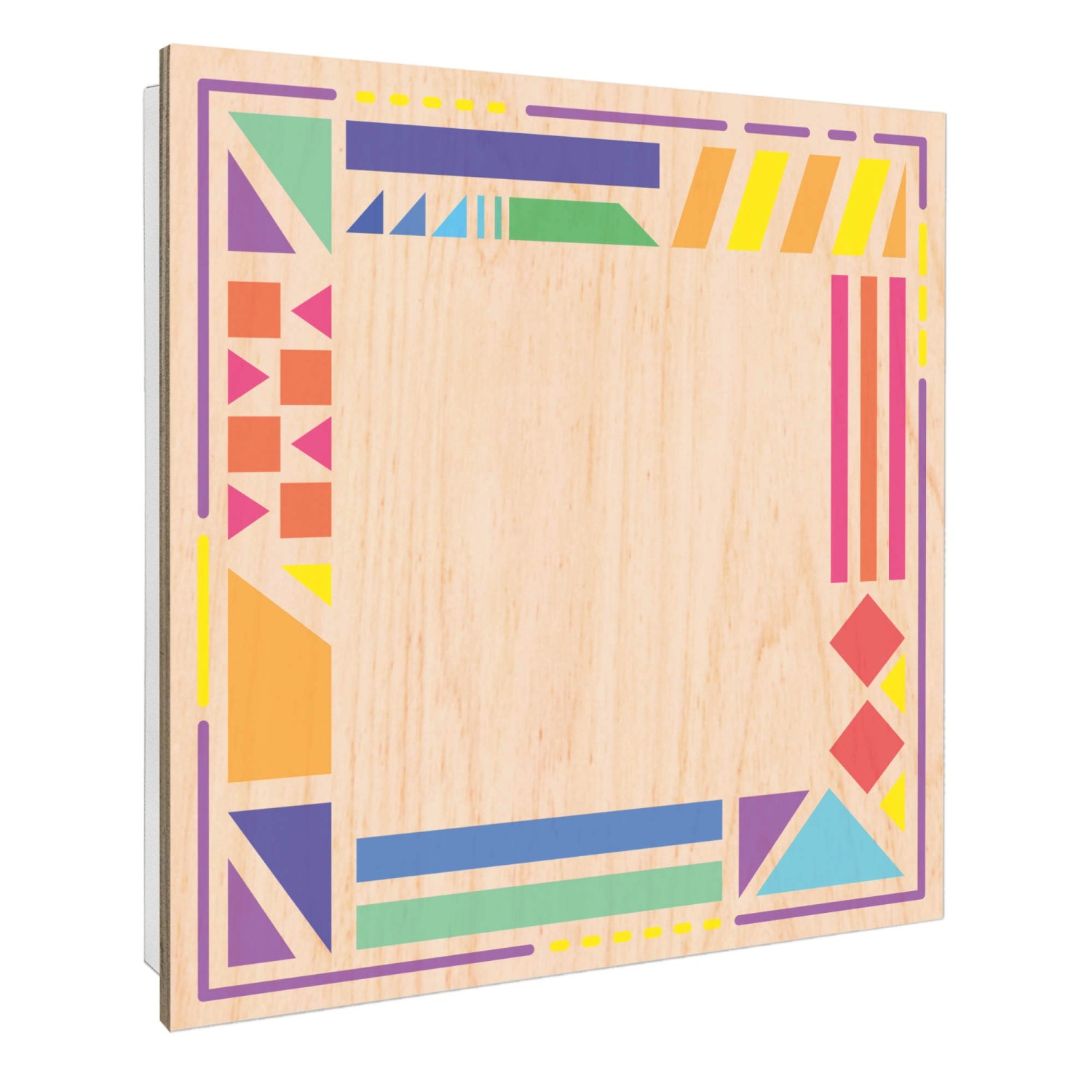 Banjado Großer Schlüsselbox Holz 30x30cm Weiß Scharnier Rechts 50 Haken Sch günstig online kaufen