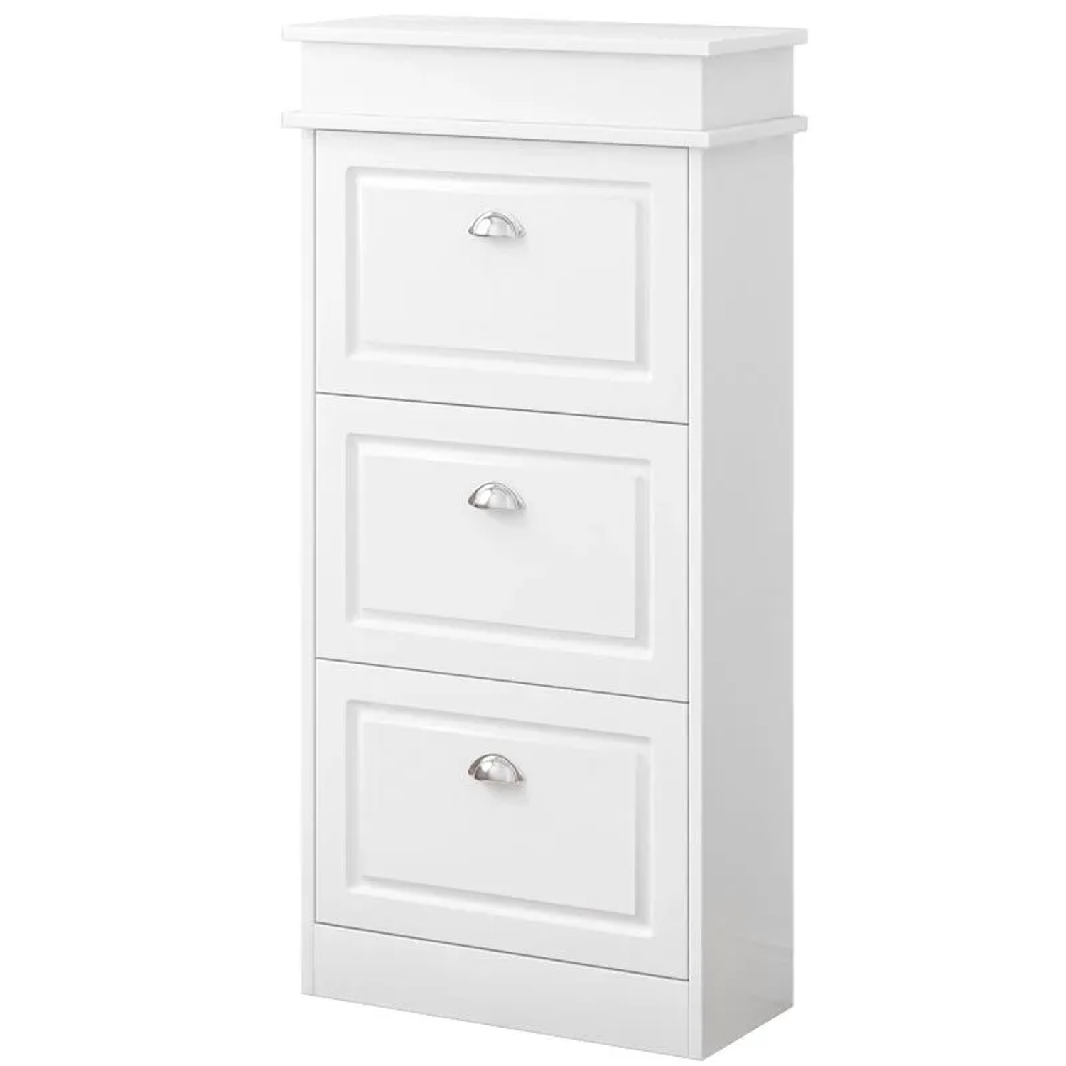 Rebiko Schuhschrank Kommode Konsolentisch Für Den Flur 3 Türen Modern Loft