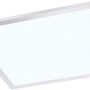 Quadratische LED-Deckenleuchte Flag von Paul Neuhaus, 45x45 cm, Chromrahmen.