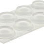 Wagner Topffüße, 24er Set, selbstklebend, transparent, Ø 13 mm, für Zubehör für Pflanztöpfe.
