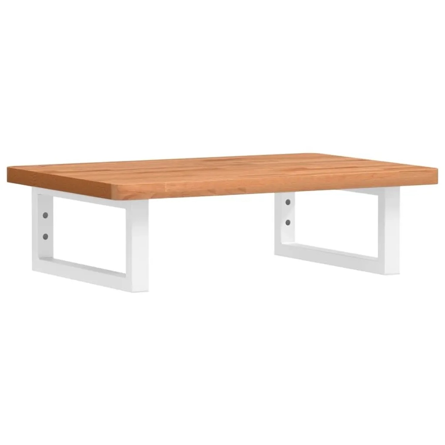 vidaXL Waschbeckenregal Wandmontage Stahl und Massivholz Buche 3302368 günstig online kaufen