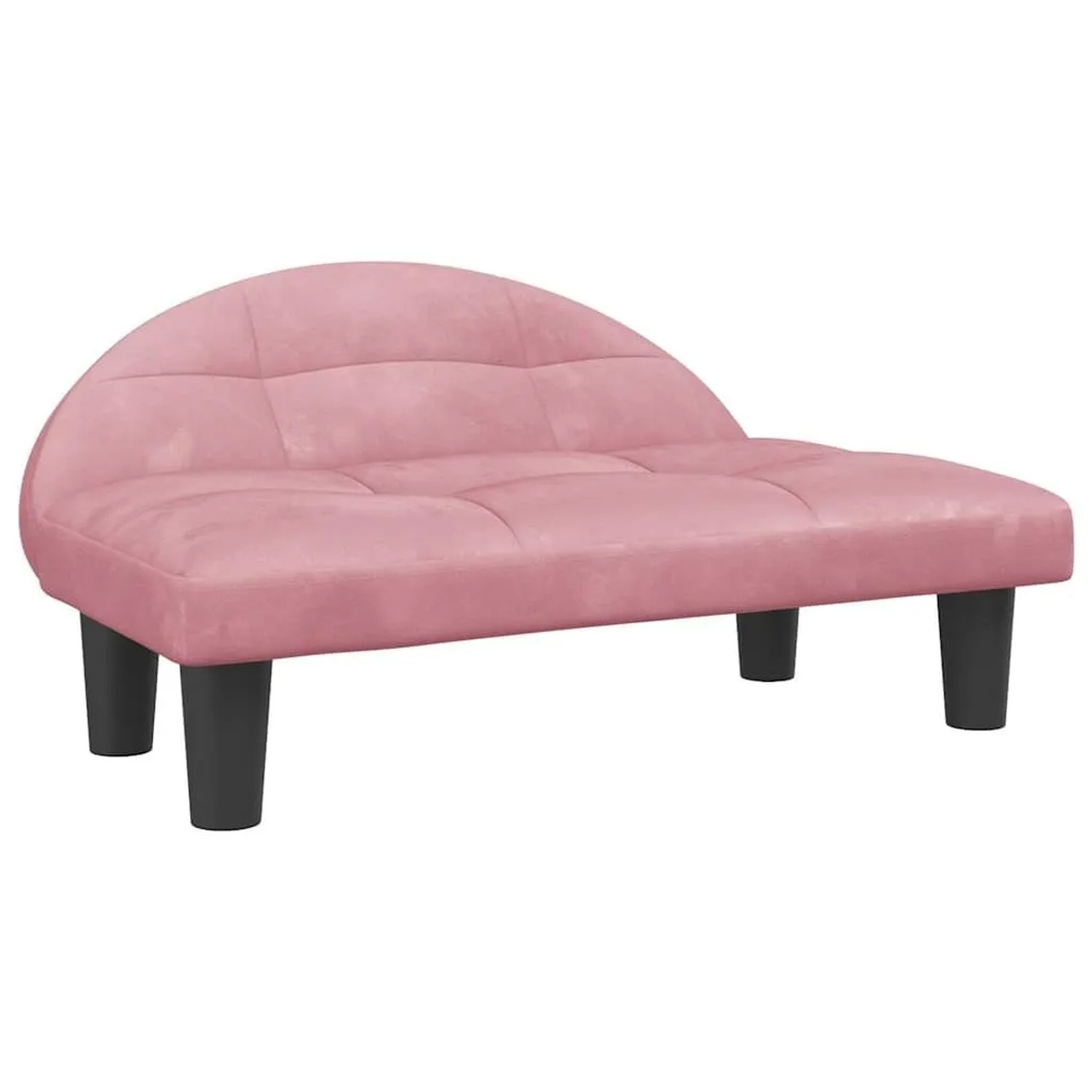 vidaXL Hundebett Rosa 70x52x30 cm Samt 171941