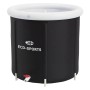 ECD Germany Eisbad, Ø80cm, 350L, schwarz-weiß. Mobile Kältetherapie für Zuhause und unterwegs.