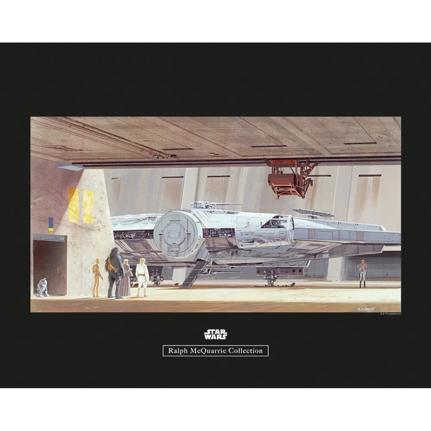 Komar Wandbild Star Wars Hangar 50 x 40 cm